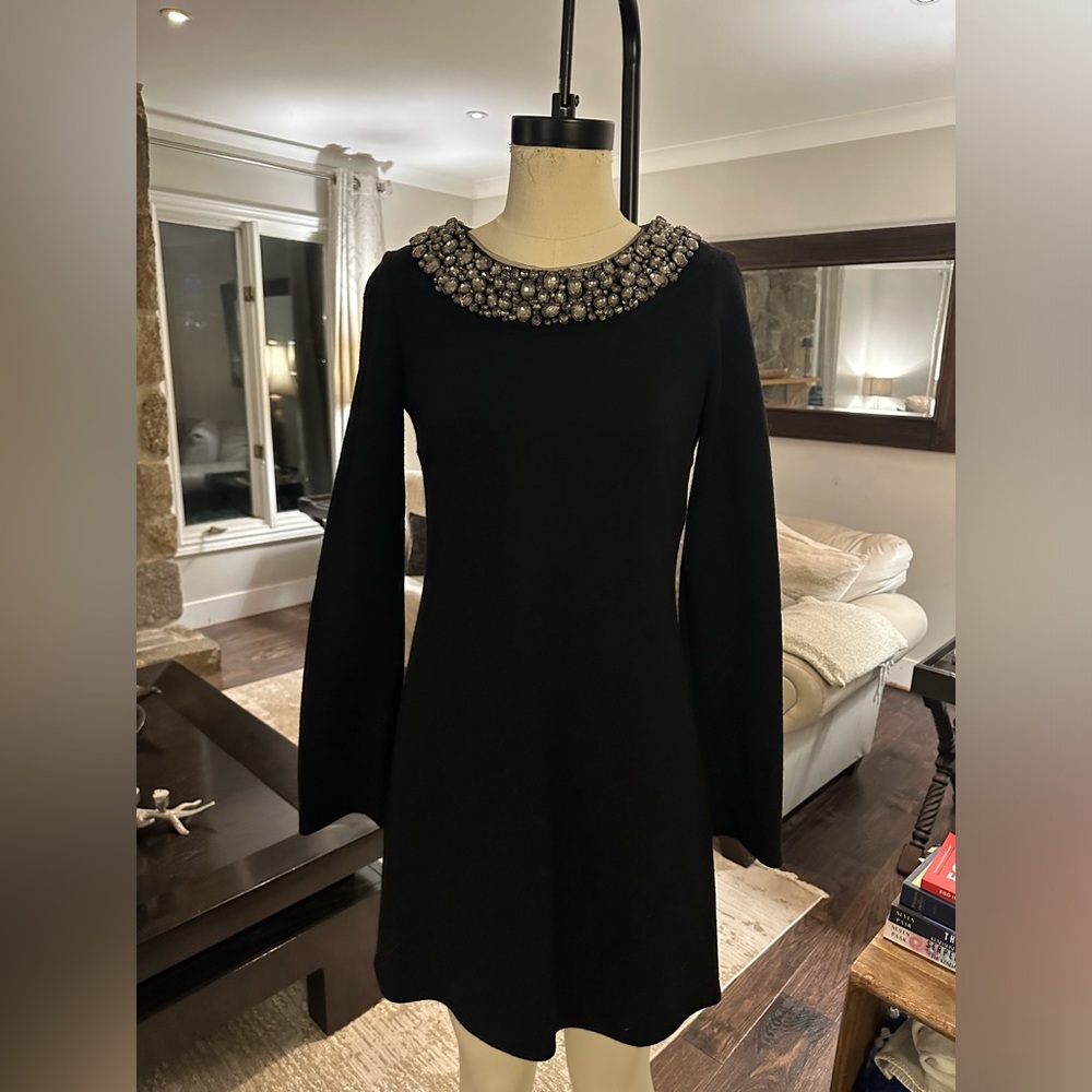 Vera Wang crystal knit dress